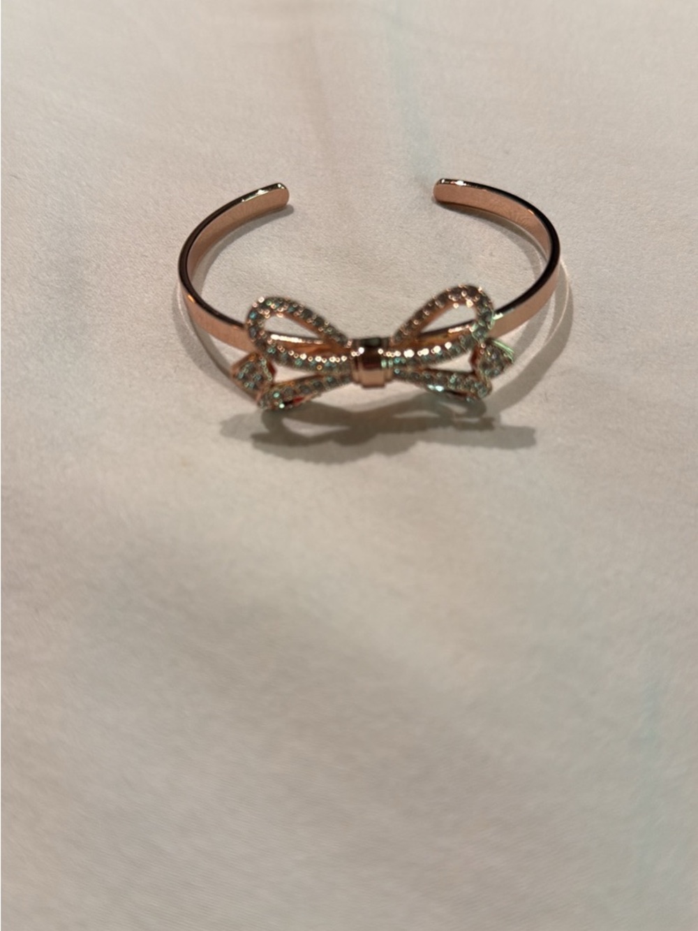 Ted Baker Rose Gold Bow Open Cuff Bracelet